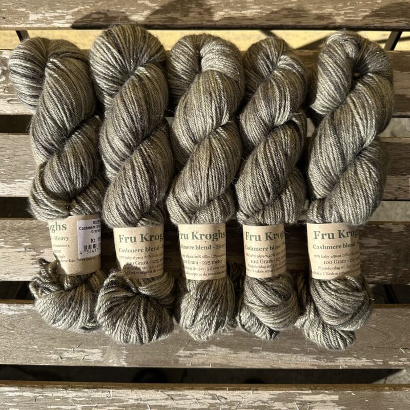 Cashmere blend heavy, Greyish olive