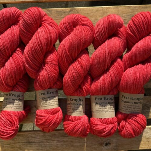 Fru Kroghs organic merino - Simply red